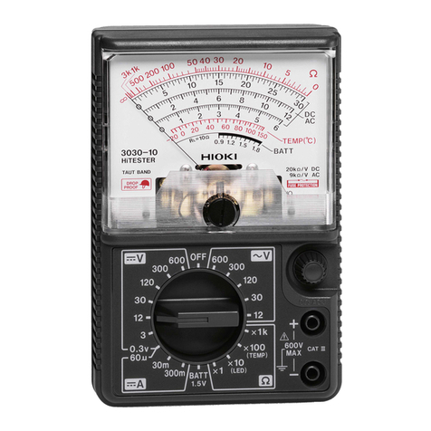 Hioki 3030-10 instruction manual