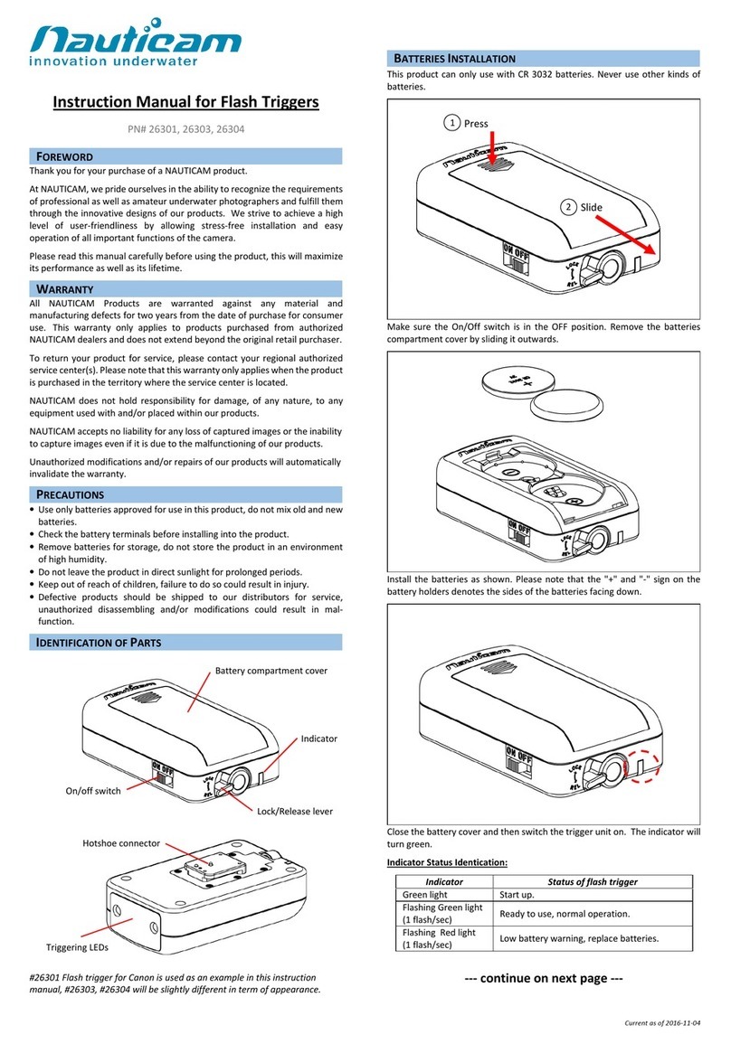Nauticam 26301 User manual Nauticam 26301 User manual