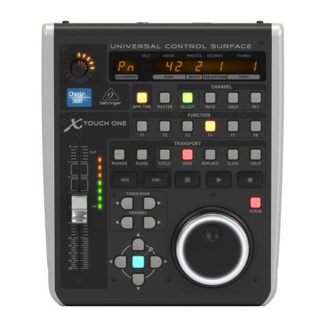 Behringer X-TOUCH ONE quick start guide