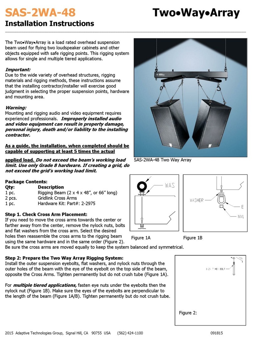 Two Way Array SAS-2WA-48 installation instructions