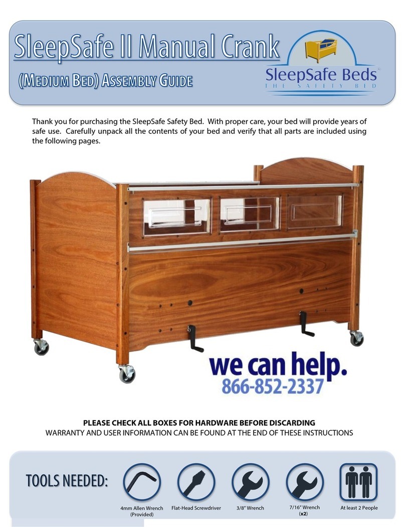 SleepSafe Beds SleepSafe II Medium Bed Assembly guide