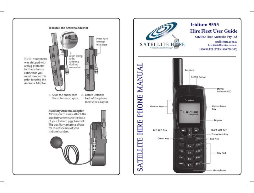 Satellite Hire Iridium 9555 user guide