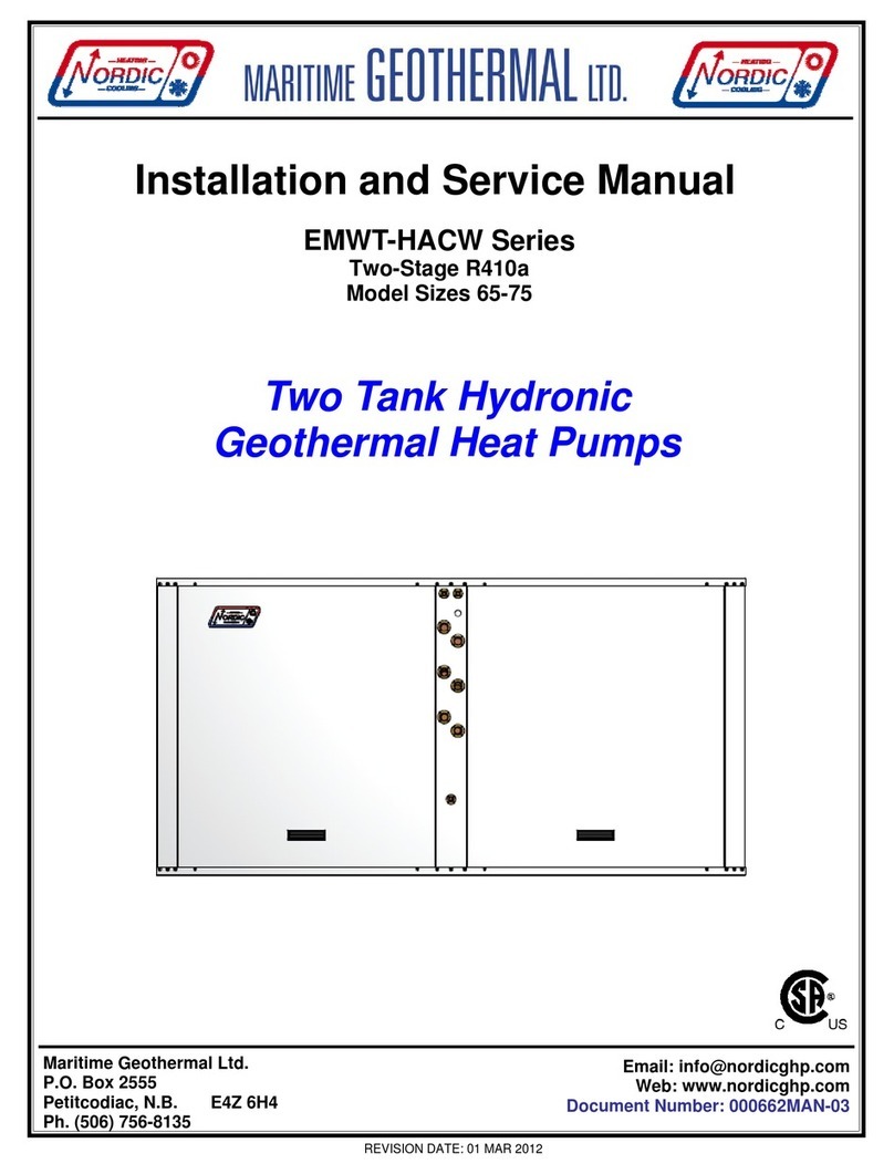 Maritime Geothermal EMWT-65-HACW-P-1T Manual
