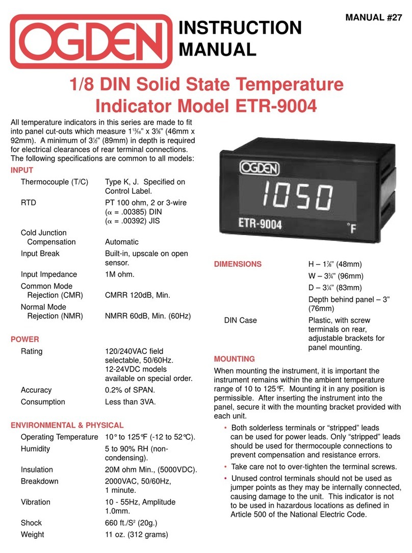 Ogden ETR-9004 instruction manual