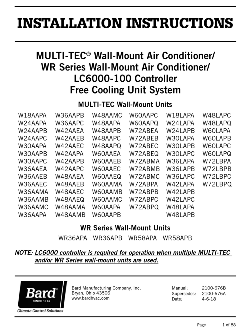 Bard MULTI-TEC W24AAPA User manual