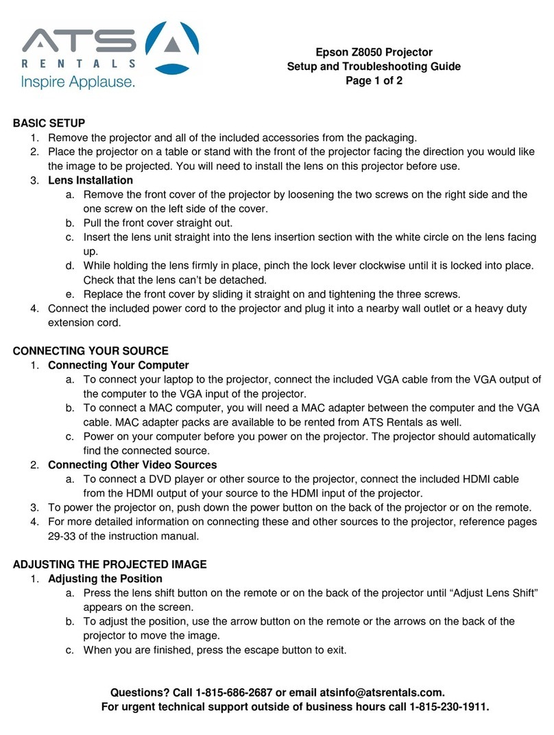 ATS Epson Z8050 Setup and troubleshooting guide