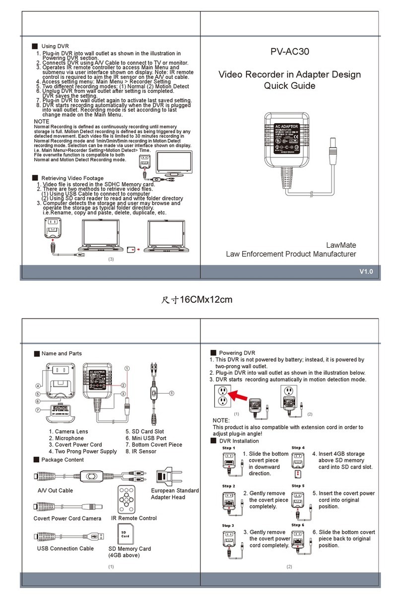 Lawmate PV-AC30 User manual
