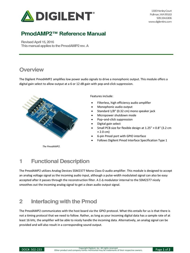 Digilent PmodAMP2 Reference manual