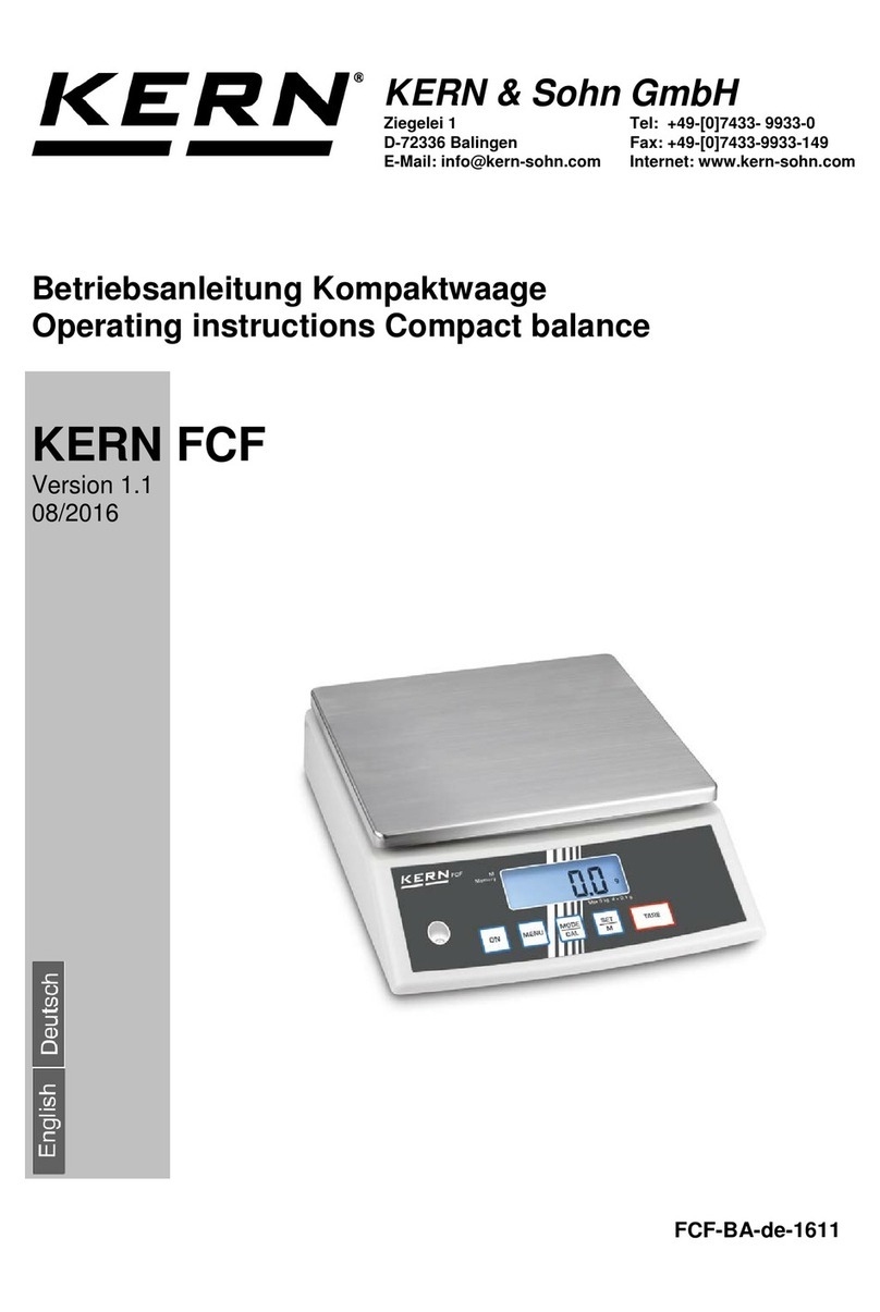 KERN FCF 3K-4 User manual