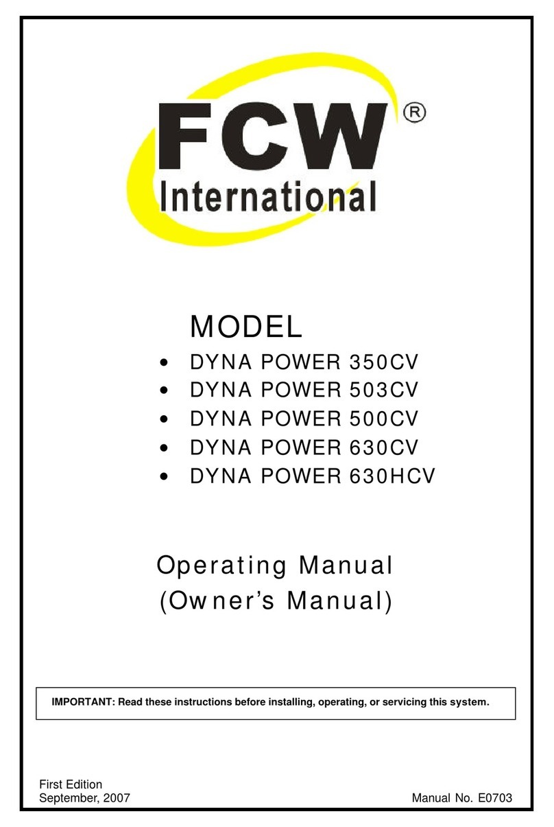 FCW DYNA POWER 503CV User manual
