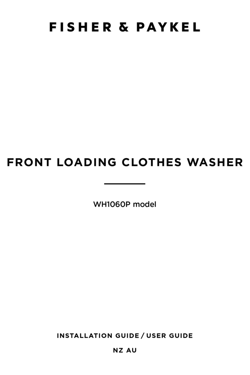 Fisher & Paykel WH1060P User manual