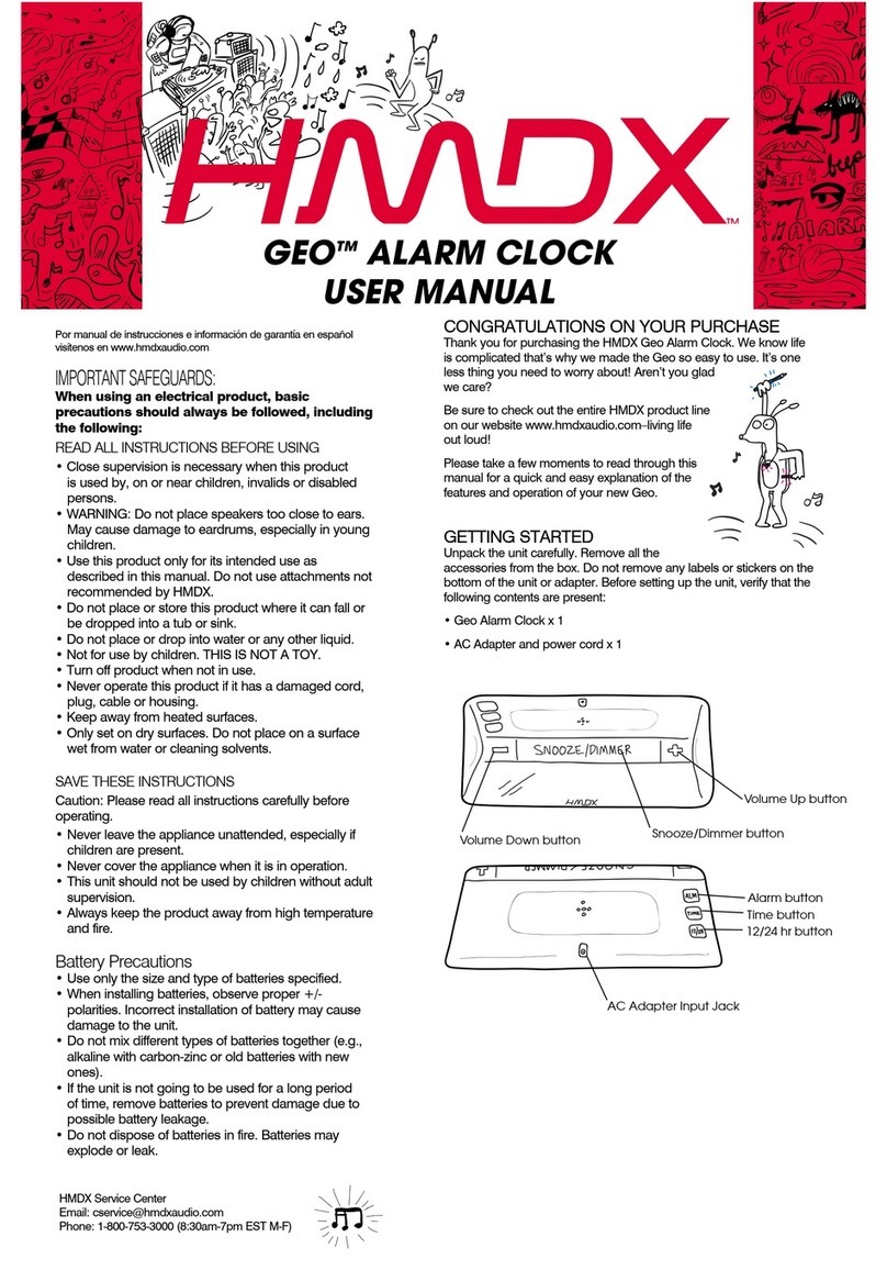 HMDX GEO HX-B070 user manual