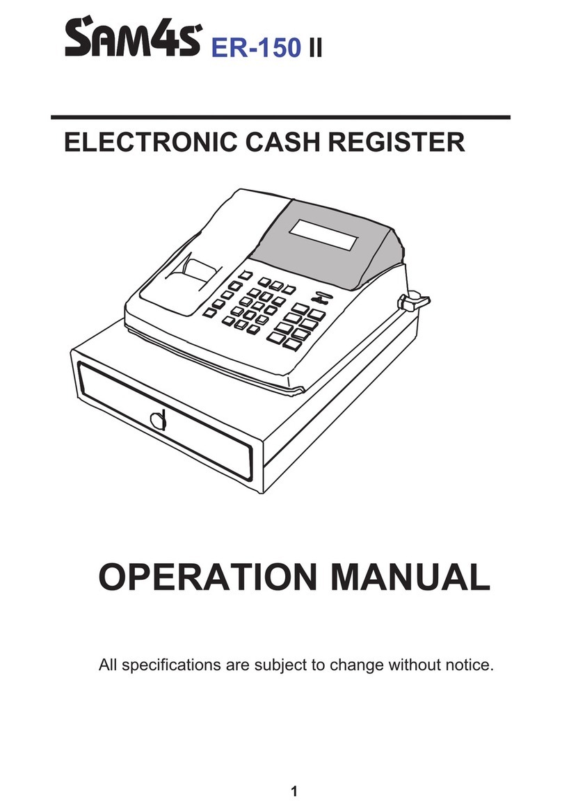 Sam4s ER-150II Operation manual