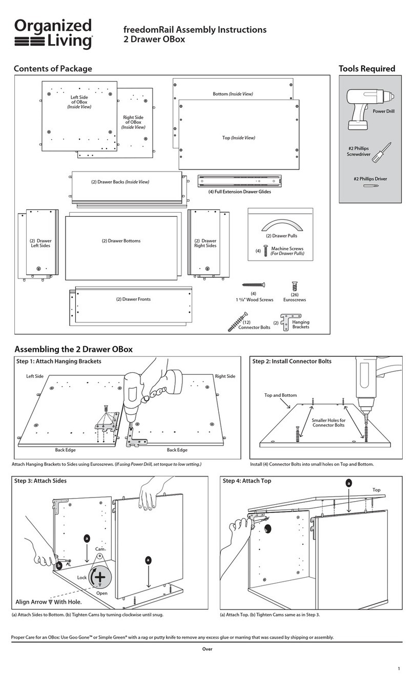 Organized Living 7315-0224 Assembly instructions
