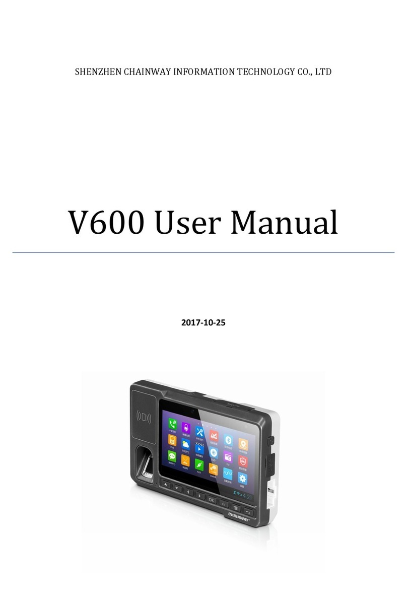 ShenZhen Chainway Information Technology Co., Ltd V600 user manual