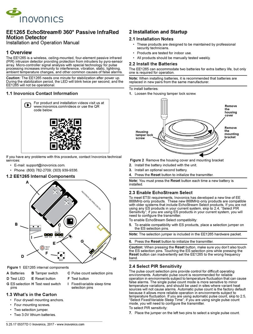 Inovonics EE1265 EchoStream User manual