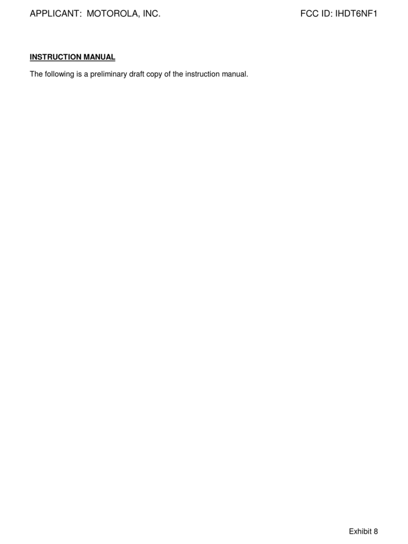 Motorola 9505 instruction manual