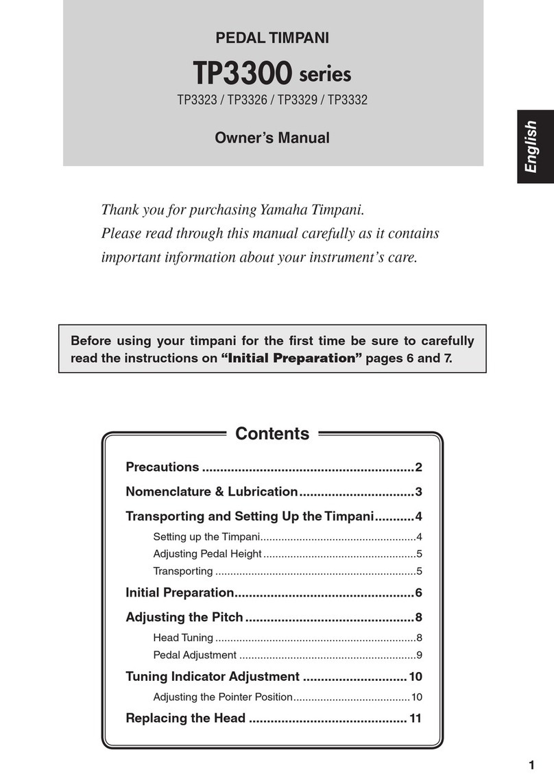Yamaha TP3323 owner's manual