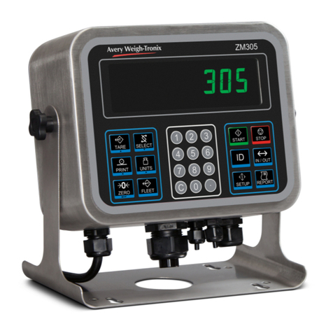 Avery Weigh-Tronix ZM305 User instructions