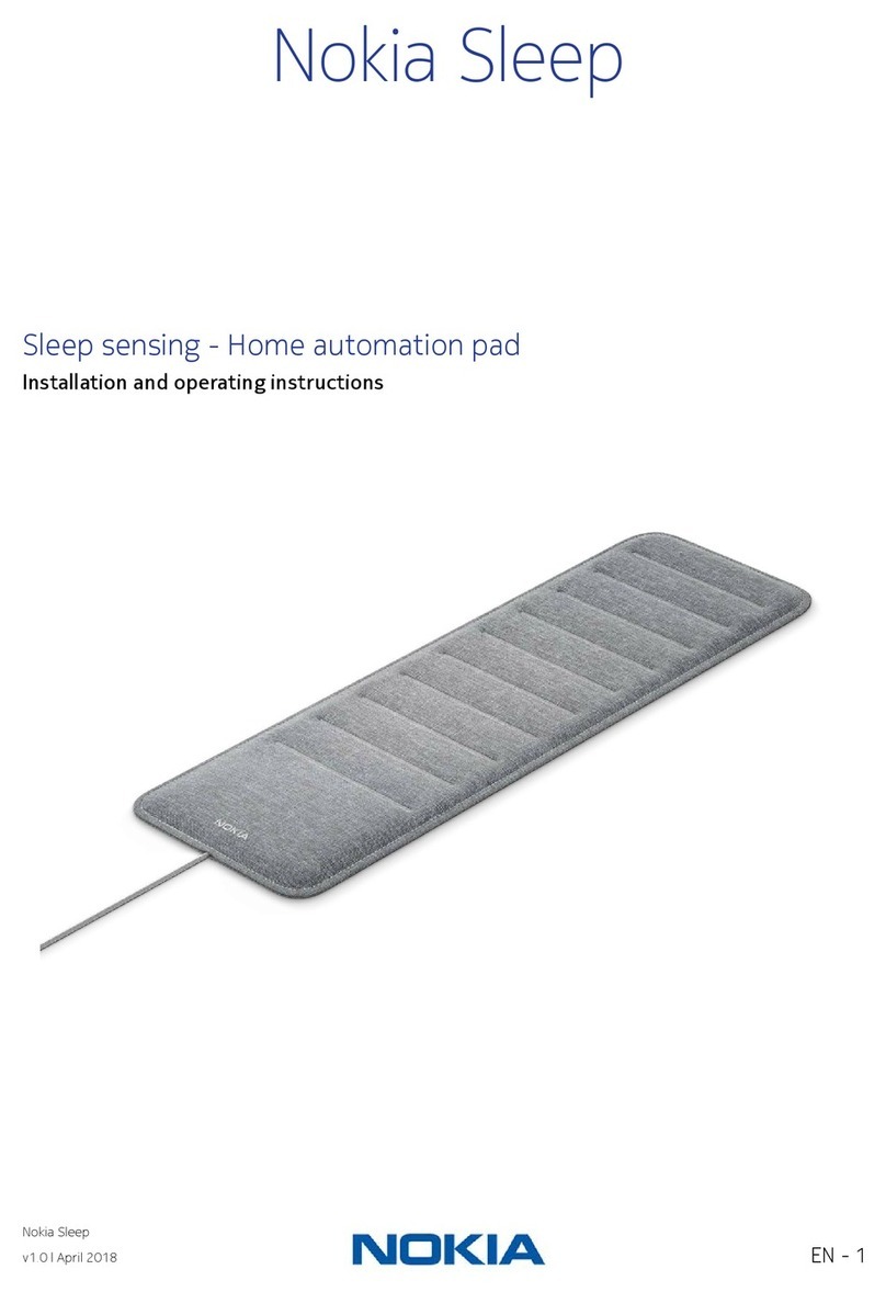 Nokia Nokia Sleep Installation and operating instructions Nokia Nokia Sleep Installation and operating instructions