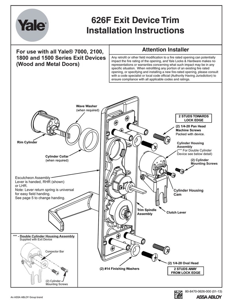 Yale 626F Operation and maintenance manual Yale 626F Operation and maintenance manual