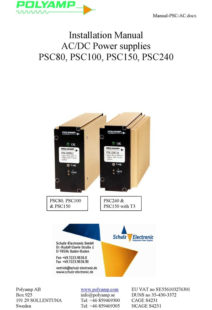 Polyamp PSC80 User manual