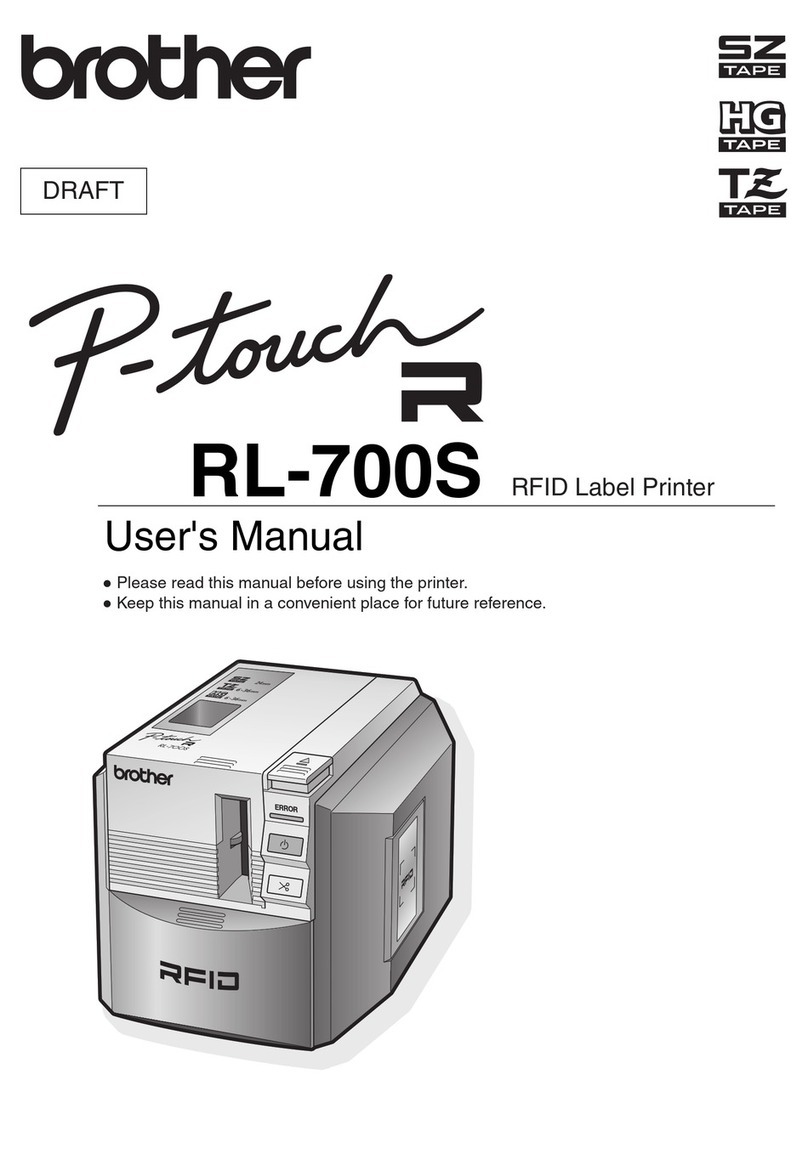 Brother P-touch RL-700S User manual