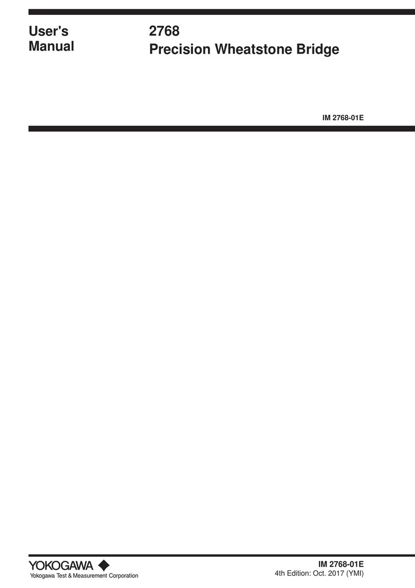 YOKOGAWA 2768 User manual