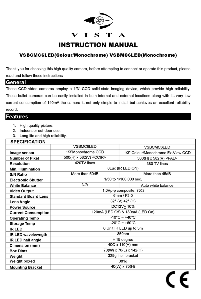 Vista VSBCMC6LED instruction manual
