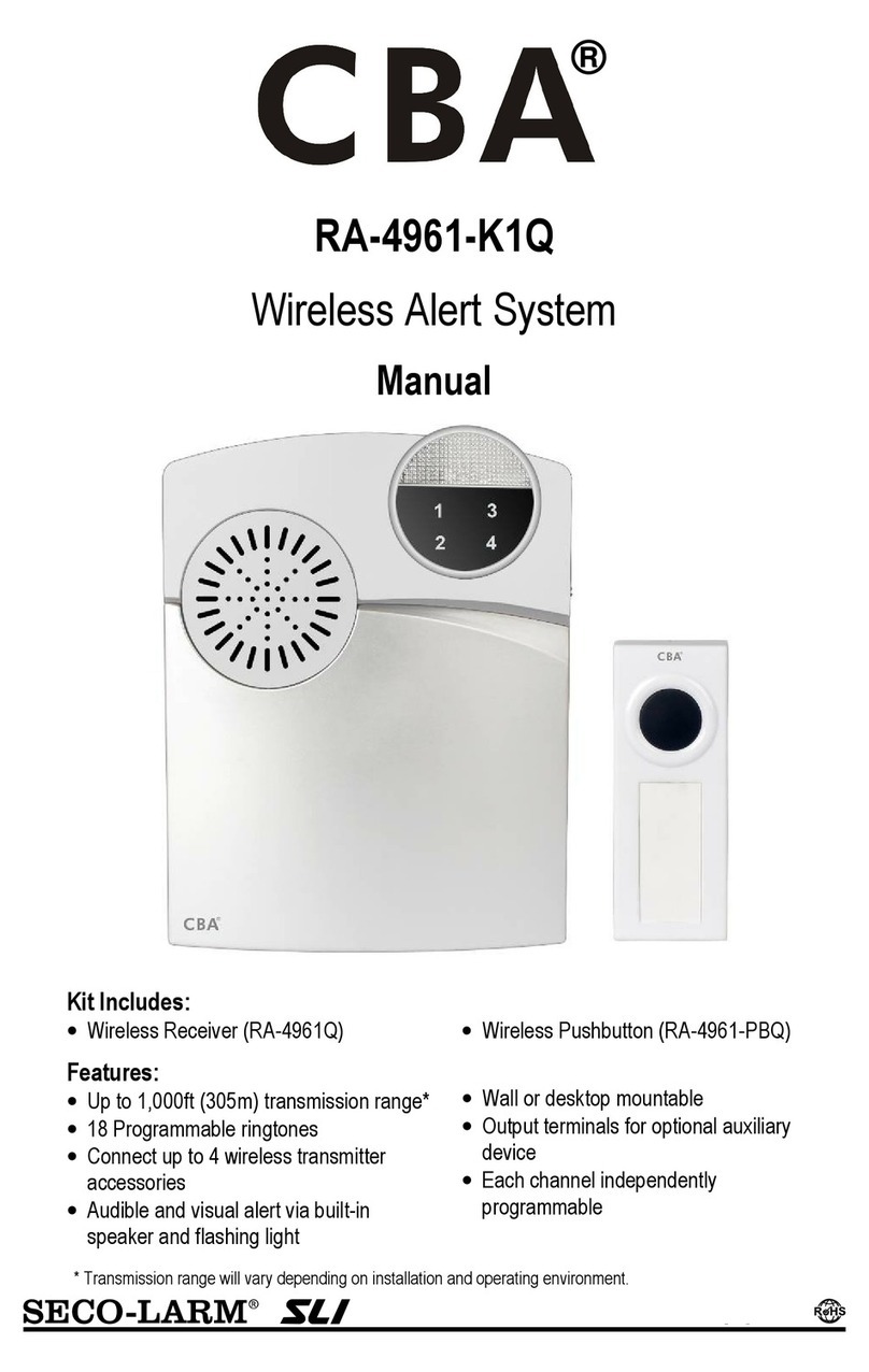 CBA RA-4961Q User manual