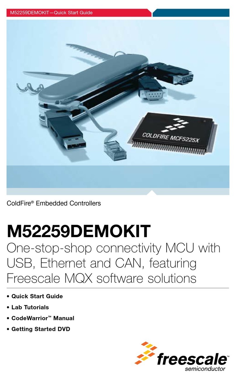 Freescale Semiconductor M52259DEMOKIT User manual Freescale Semiconductor M52259DEMOKIT User manual