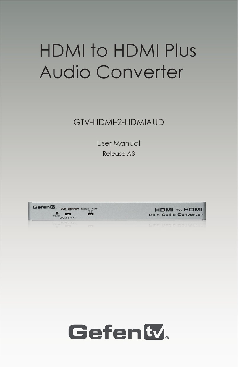 GefenTV GTV-HDMI-2-HDMIAUD user manual