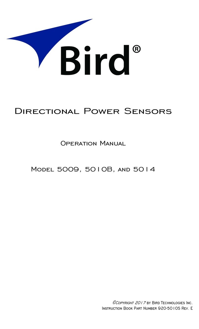BIRD 5009 Operation manual