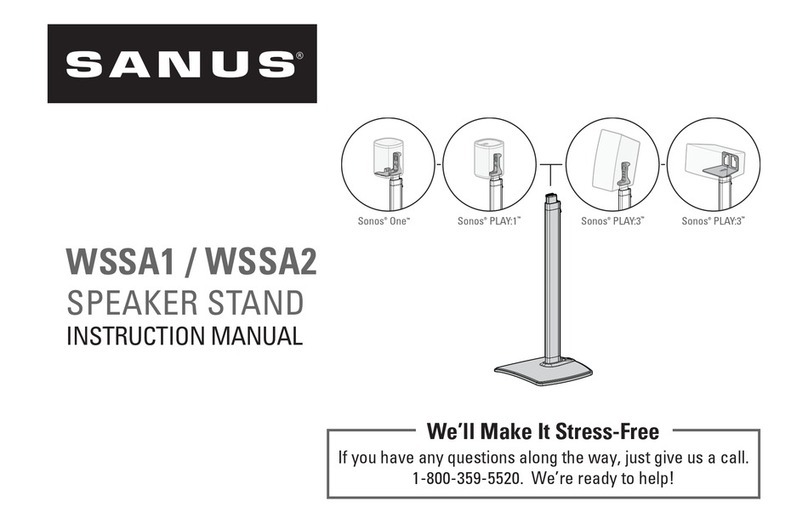 Sanus WSSA1 instruction manual