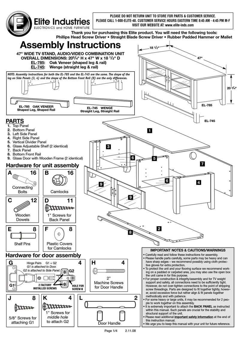 Elite Industries EL-785 Assembly instructions Elite Industries EL-785 Assembly instructions