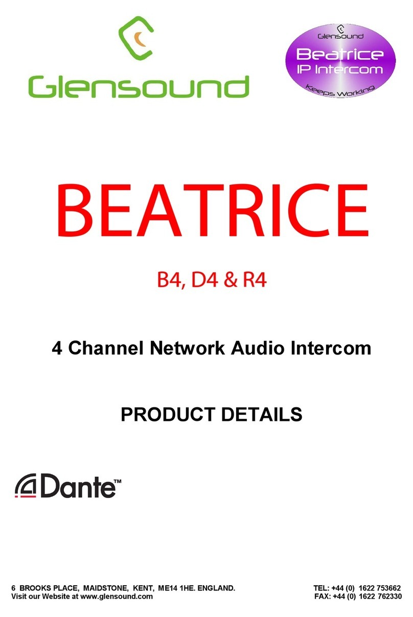 Glensound BEATRICE B4 Installation guide