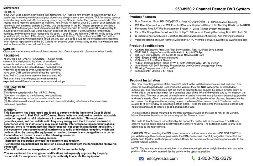 Rostra 250-8950 instructions