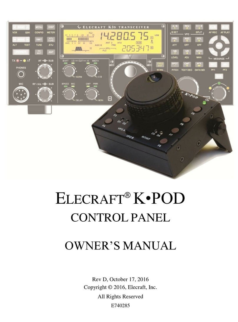 ELECRAFT K-Pod owner's manual ELECRAFT K-Pod owner's manual