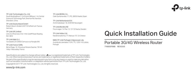 TP-Link TL-MR3020 User manual TP-Link TL-MR3020 User manual