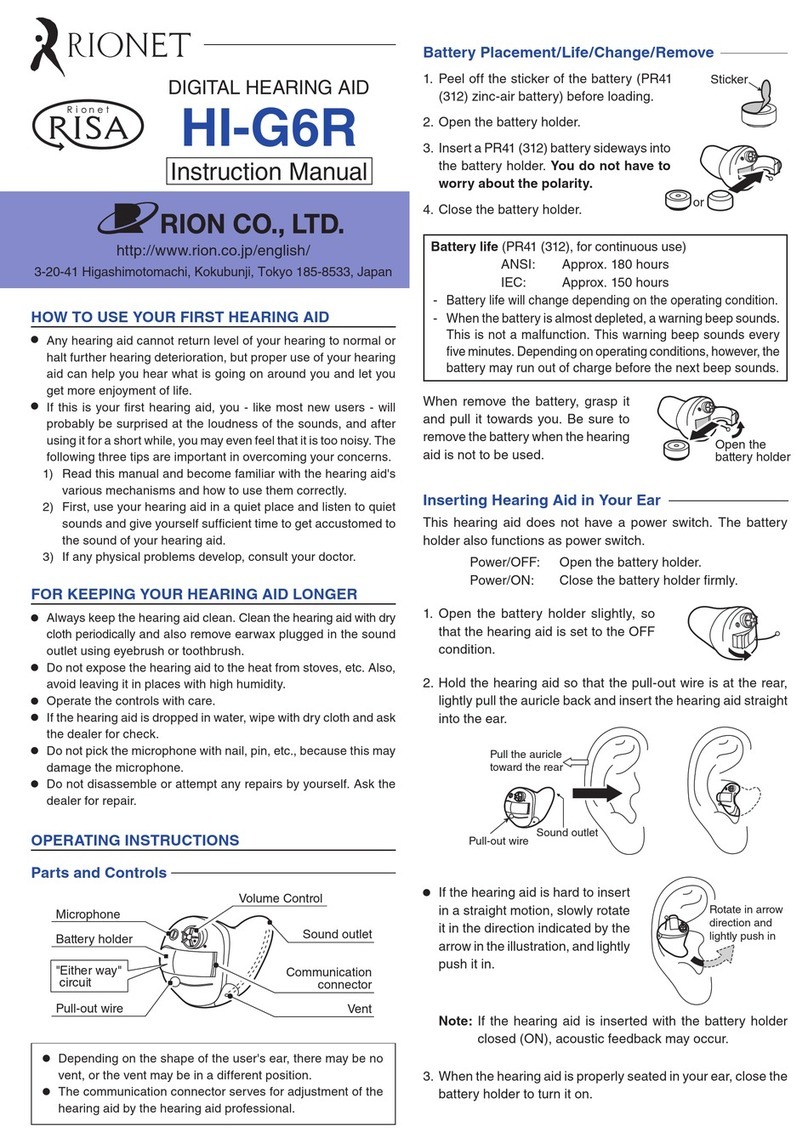 rionet HI-G6R instruction manual