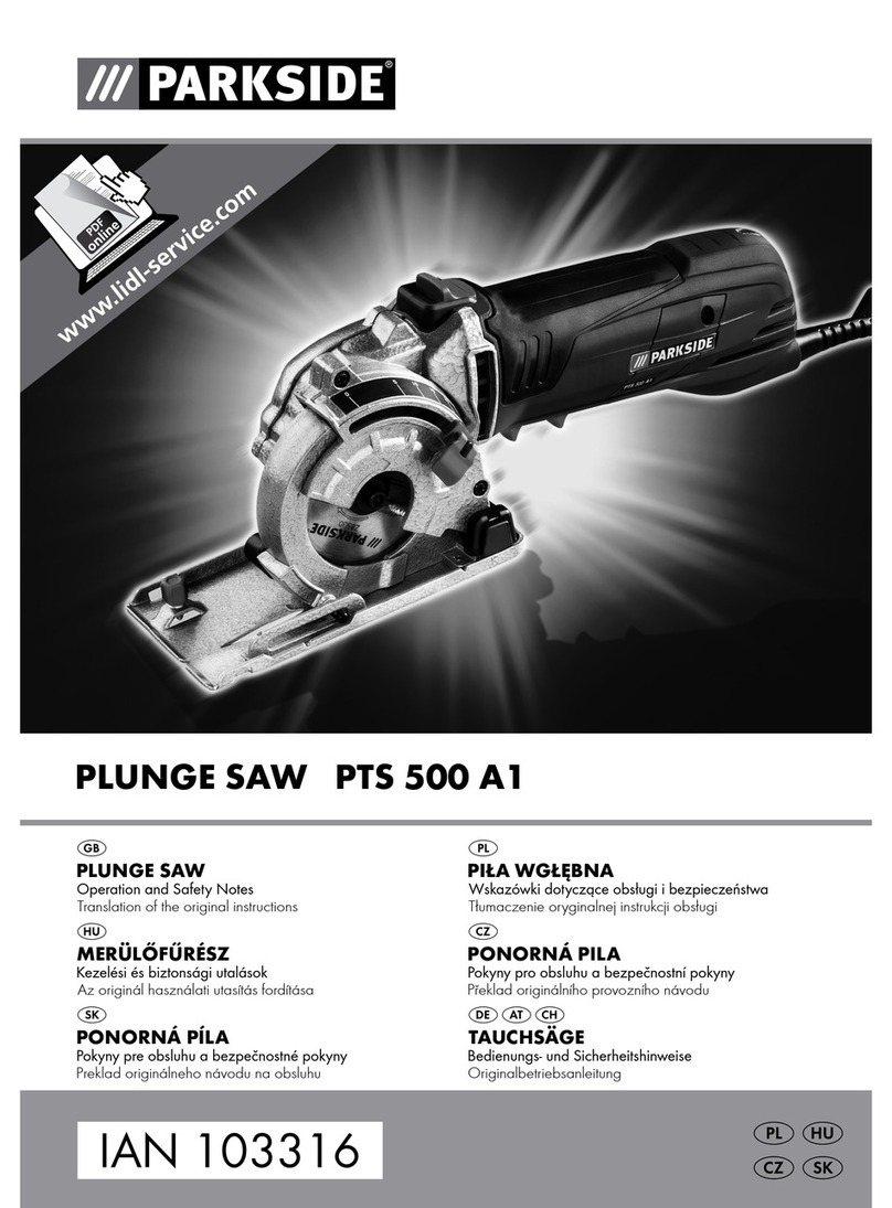 Parkside PTS 500 A1 User manual