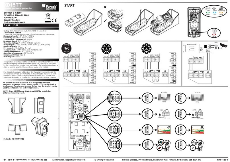 Pyronix XD15TT User manual
