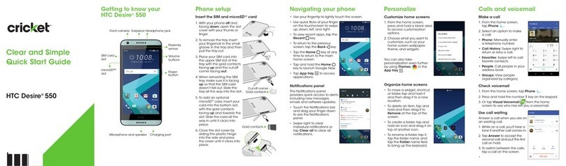 HTC Desire 550 quick start guide HTC Desire 550 quick start guide