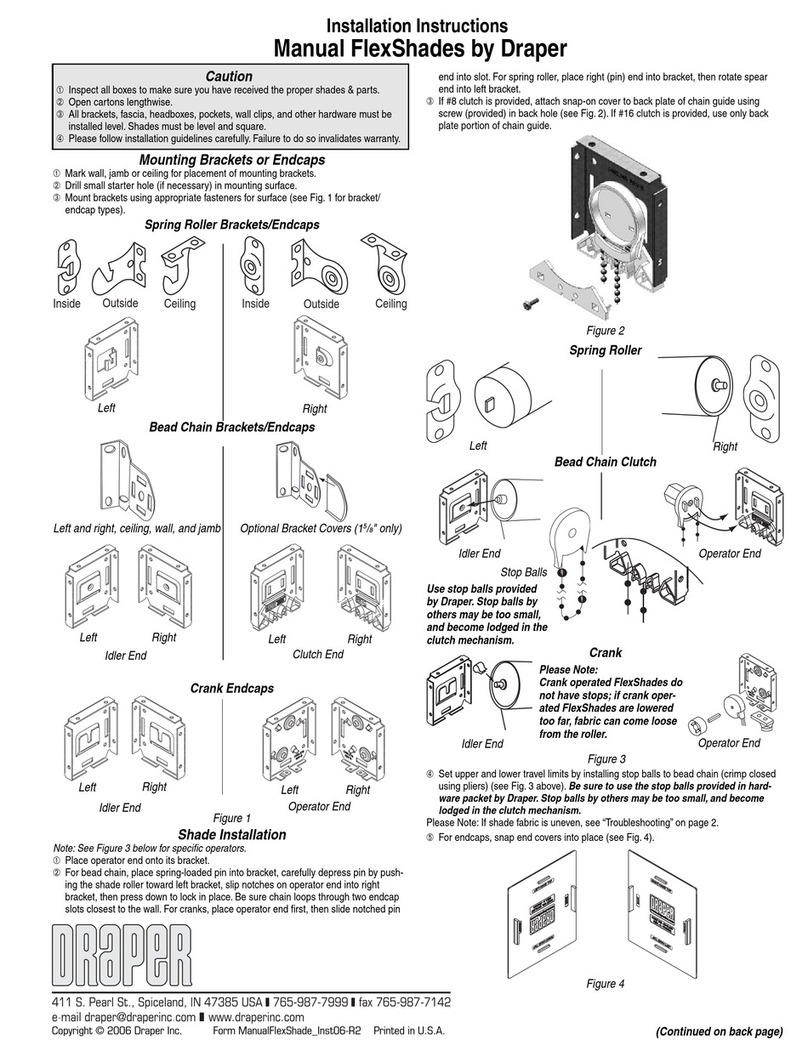 Draper FlexShade User manual