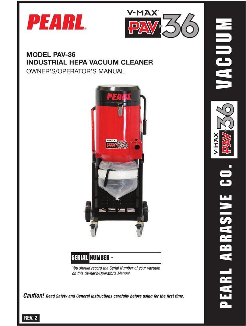 Pearl PAV 36 Owner's/operator's manual