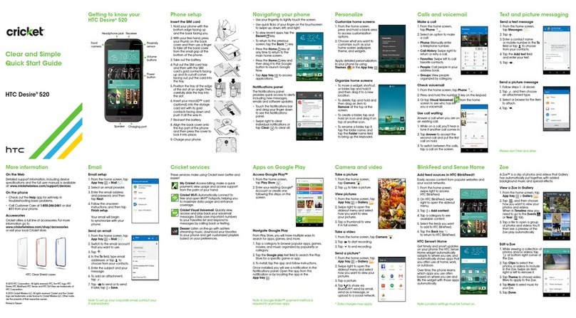 HTC Desire 520 quick start guide