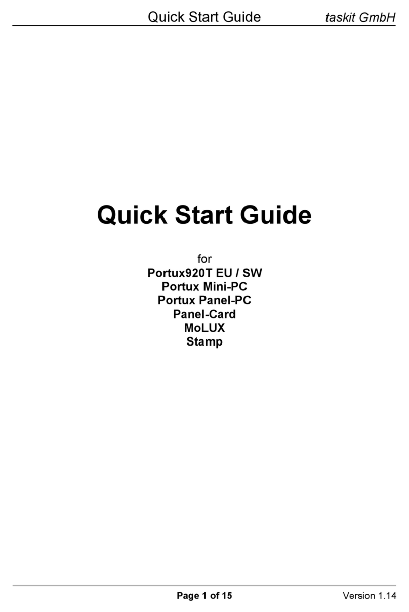 taskit Portux920T EU quick start guide
