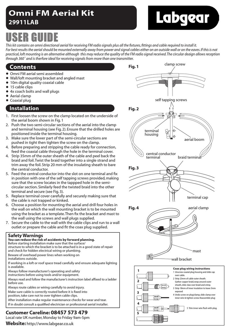 Labgear 29911LAB User manual
