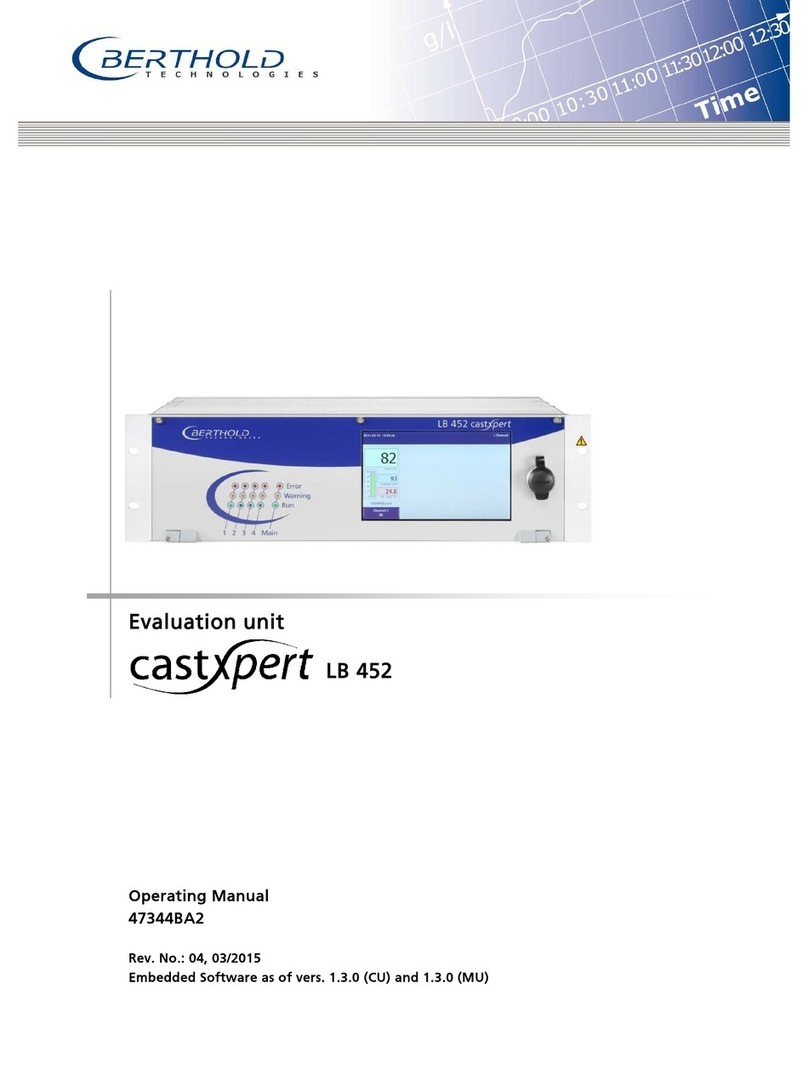 Berthold castxpert LB 452 operating manual