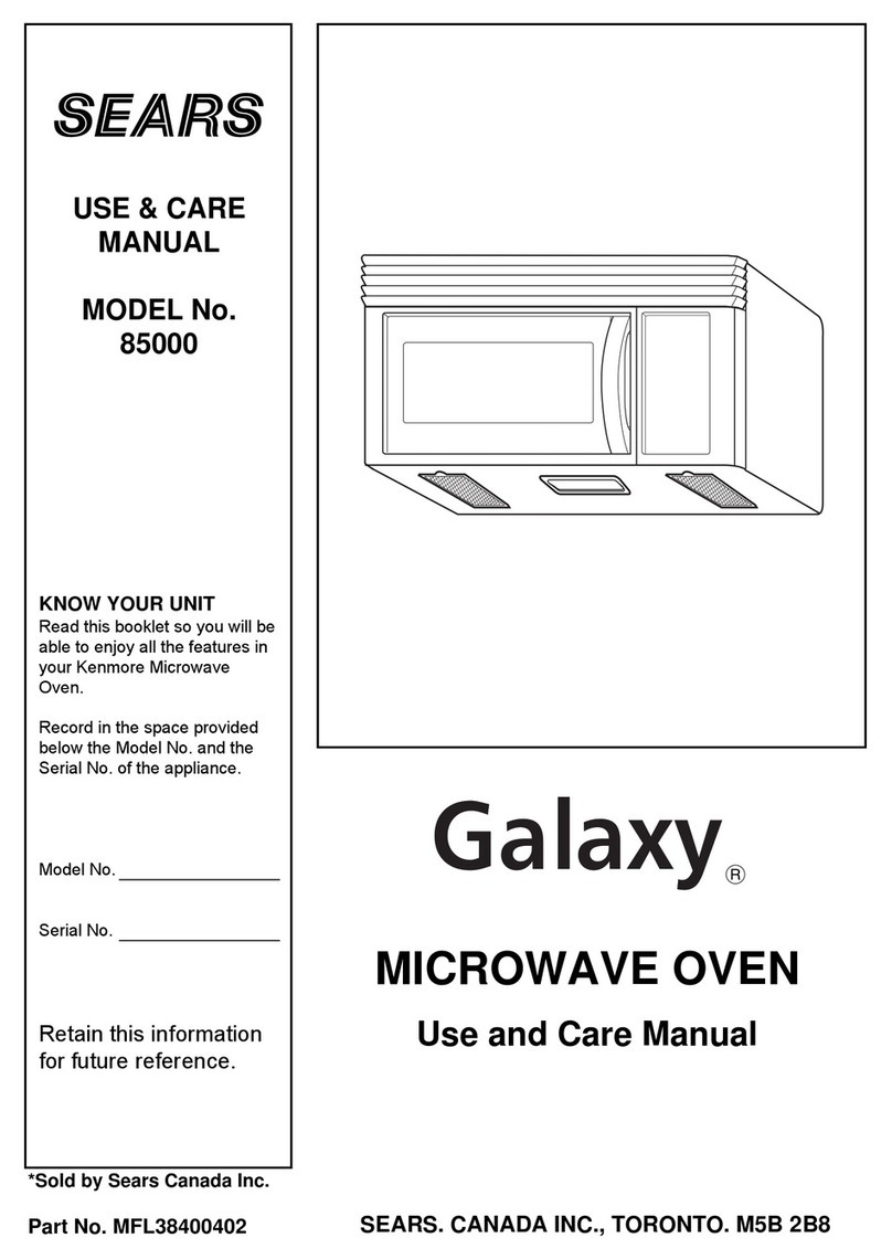 Sears Galaxy 85000 Use & care manual